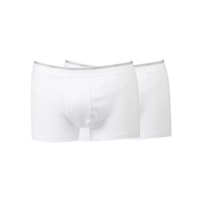 Big and tall pack of two white modern classic trunks